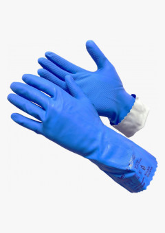 SL1 Перчатки из латекса и нитрила, синего цвета