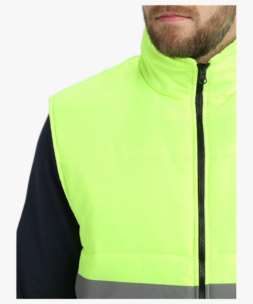 Жилет утепленный сигнальный Ярксион СОП (тк.OxLine,90), лимонный