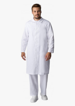 Халат мужской ХАССП-Премиум (тк.Оптима,160), белый