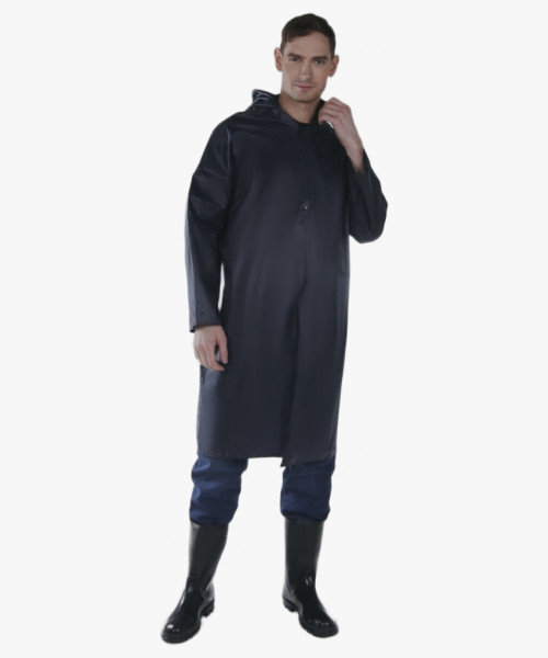 Плащ влагозащитный (Нейлон/ПВХ,170), т.синий