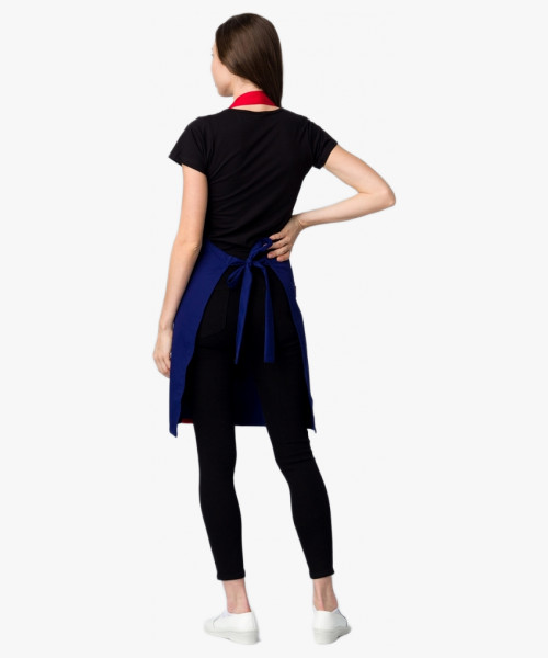 Фартук с грудкой универсальный Ниагара (тк.Форвард,210), т.синий/красный (026)