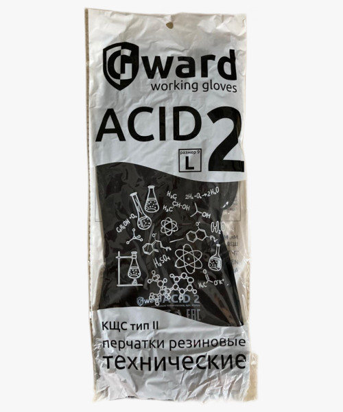 ACID 2 Перчатки резиновые технические КЩС тип II