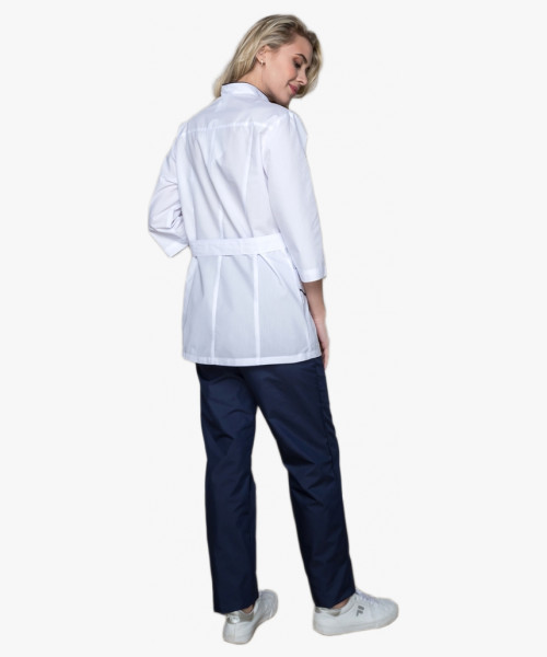 Костюм женский Орхидея (тк.ТиСи), белый/т.синий