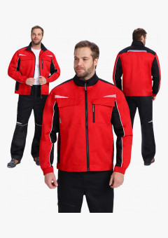 Куртка ProfLineSpecialist (тк.Смесовая,240), красный/черный
