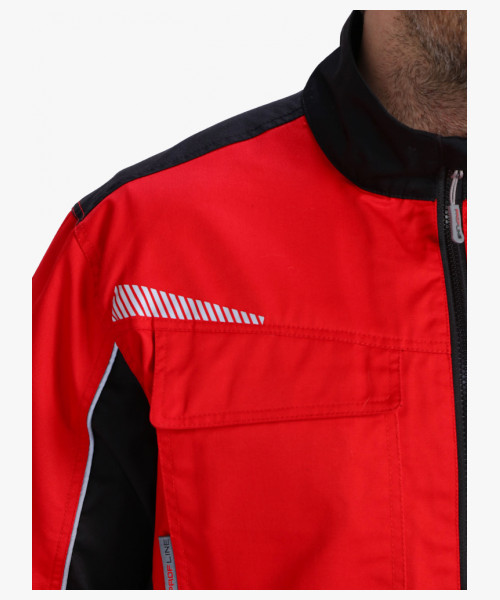 Куртка ProfLineSpecialist (тк.Смесовая,240), красный/черный