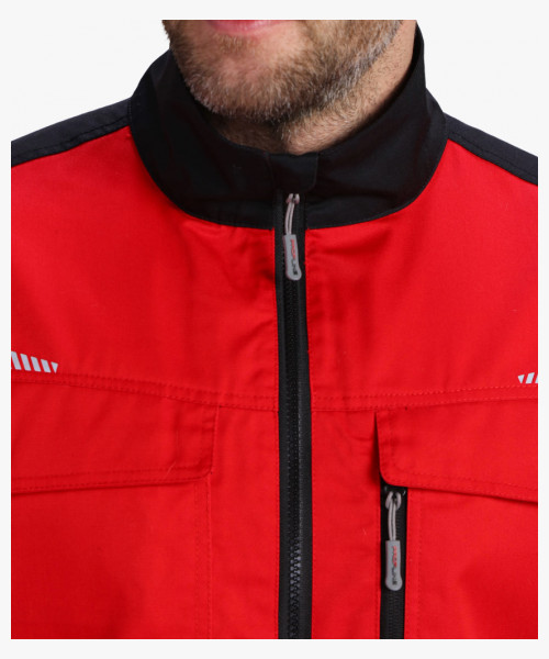 Куртка ProfLineSpecialist (тк.Смесовая,240), красный/черный