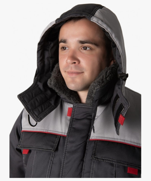 Куртка зимняя Фаворит MILL (тк.Смесовая,210), т.серый/серый