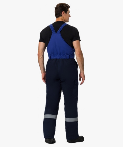 Костюм зимний Экспертный Антистат МВО (тк.Смесовая,245) п/к, т.синий/васильковый