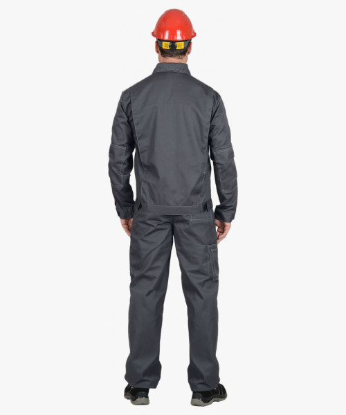 Костюм мужской СИРИУС-ФАВОРИТ куртка, брюки, т.серый со св.серым