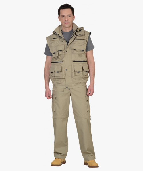 Костюм СИРИУС-ТИГР куртка, брюки (тк. Rodos 245) Песочный