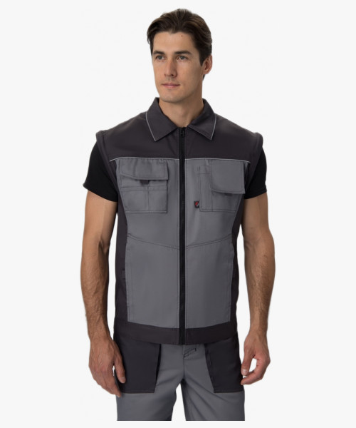 Куртка-трансформер Лидер IMP (тк.Смесовая,240), т.серый/св.серый