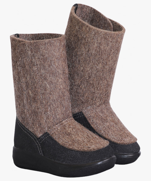 Валенки полусапоги на липучке, подошва ПУ