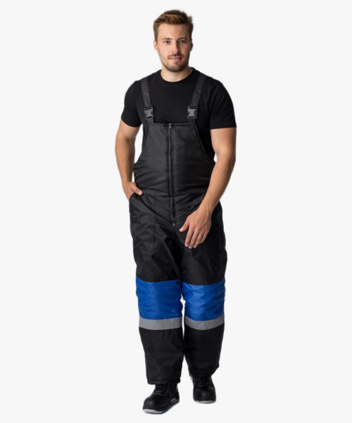 Костюм зимний Мегрес-2 СОП (тк.OxLine,90) п/к, васильковый/черный