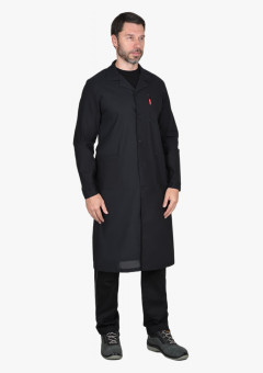 Халат мужской х/б бязь чёрный