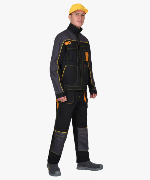 Куртка СИРИУС-АГАТ черный с темно-серым