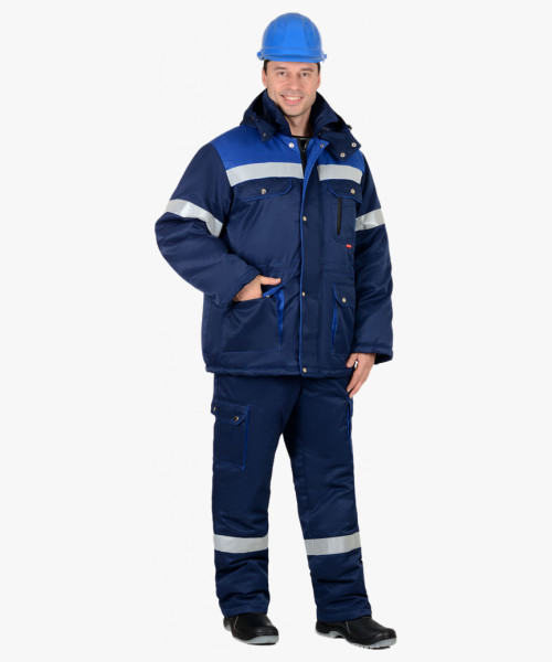 Костюм мужской зимний СИРИУС-ТИТАН куртка, п/к, синий