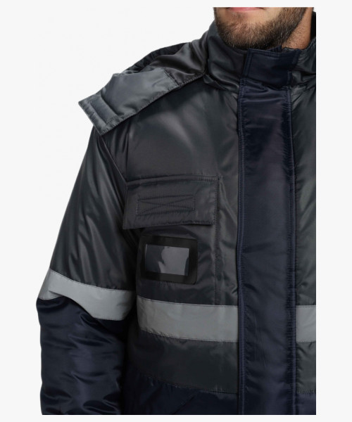 Костюм зимний Мегрес-2 СОП (тк.OxLine,90) п/к, т.серый/т.синий