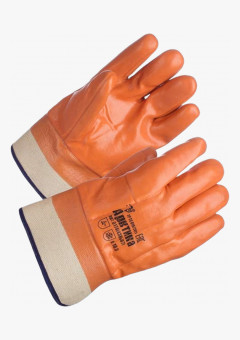 Перчатки АМПАРО™ Арктика крага (хлопок+поролон+ПВХ), 6176