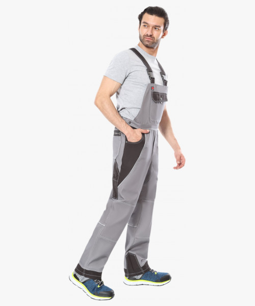 Полукомбинезон СИРИУС-ПЕКИН серый с черным пл. 280 г/кв.м