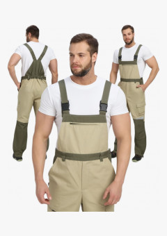 Полукомбинезон Челси CH (тк.Канвас,270), хаки/бежевый