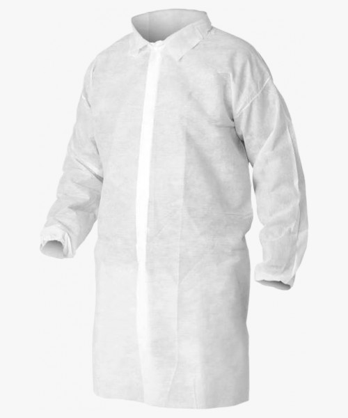 Халат одноразовый спанбонд 25 гр/м2 белый (ЧЗ)