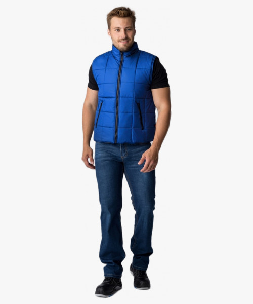 Жилет утепленный Офис (тк.Дюспо), васильковый