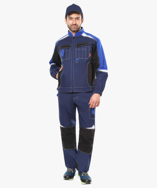 Куртка СИРИУС-ФАВОРИТ-МЕГА т.синий с черным и васильковым, СОП