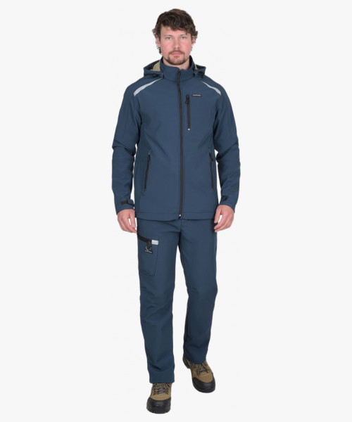 Костюм СИРИУС-СПЕЙС куртка, брюки, софтшелл синий