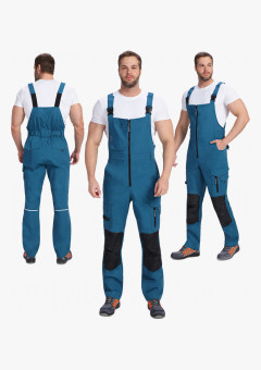 Полукомбинезон ProfLineSpecialist (тк.РипСтоп,240), циан/черный