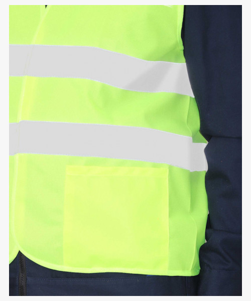 Жилет сигнальный SIRIUS класс 2, 2 СОП (трик.120 гр/м2, карманы) лимонный