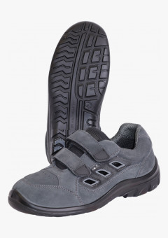 Полуботинки с перфорацией УНИВЕРСАЛ, замша (серые), ПУ