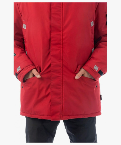 Куртка-парка зимняя мужская Brodeks KW204, цвет красный