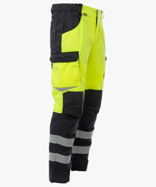 Брюки сигнальные Brodeks KS309, цвет жёлтый, чёрный