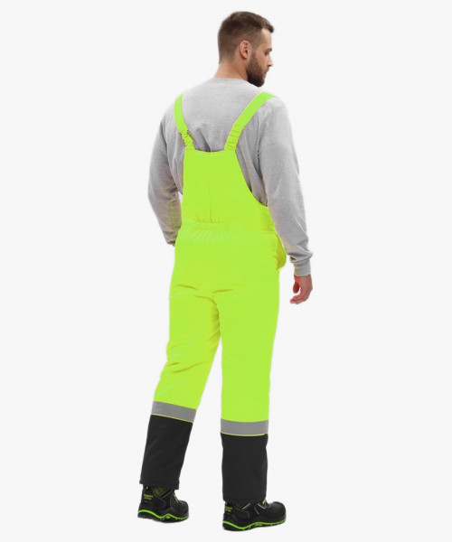 Костюм зимний сигнальный (тк.Смесовая,210) п/к, лимонный/черный