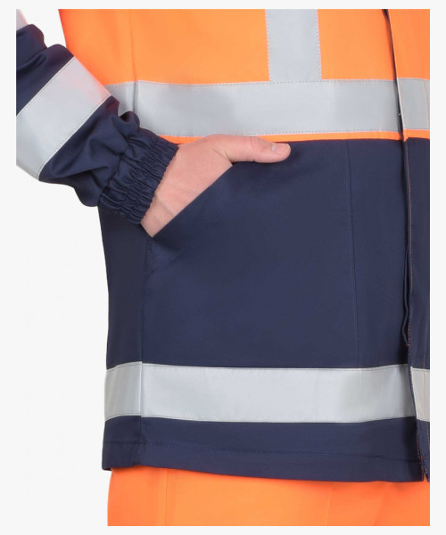 Костюм СИРИУС-ТЕРМИНАЛ-3-РОСС куртка, брюки оранжевая с темно-синим