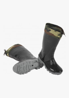 Сапоги мужские ПВХ двухкомпонентные с надставкой, черный (арт. кмф м.135)