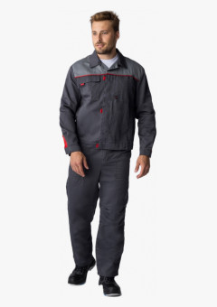 Костюм Флофт-2 (тк.Смесовая,210) п/к, т.серый/серый