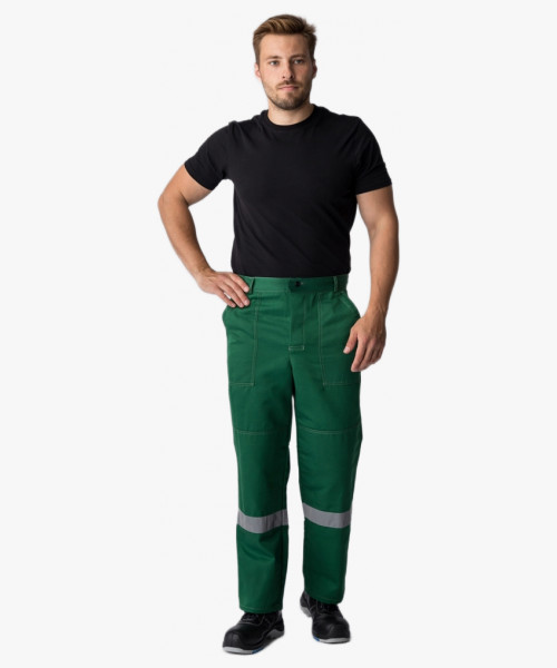 Костюм Лигор-1 СОП У. (тк.Смесовая,210) брюки, зеленый/желтый