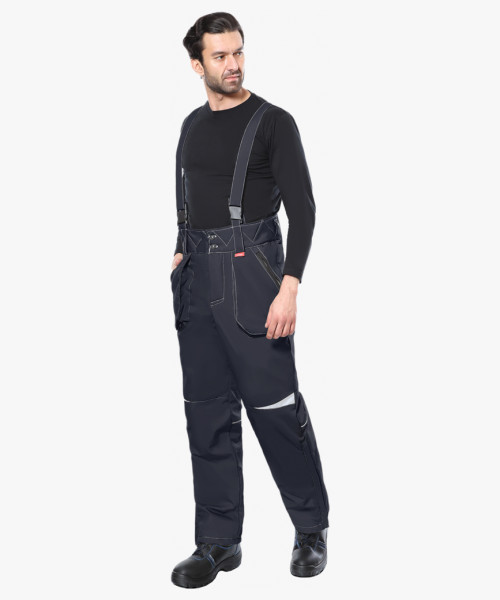 Костюм СИРИУС-ОЗОН куртка, брюки, синий с серым