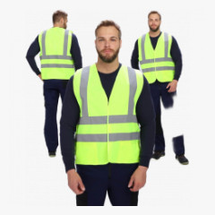 Жилет сигнальный ProfLineSpecialist с карманами СОП-4 (тк.Полиэфир,130), желтый