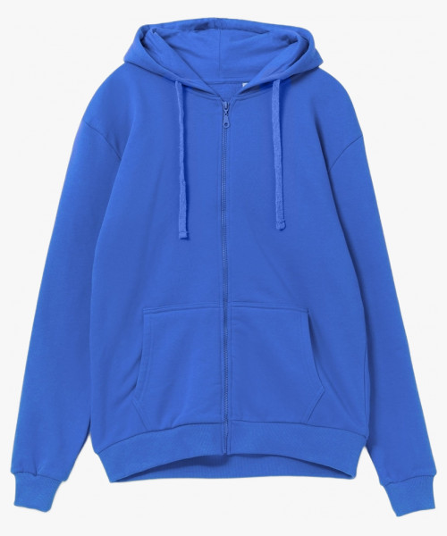 Толстовка на молнии с капюшоном Siverga 2.0, ярко-синий