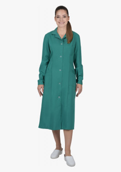 Халат женский с рельефами зелёный