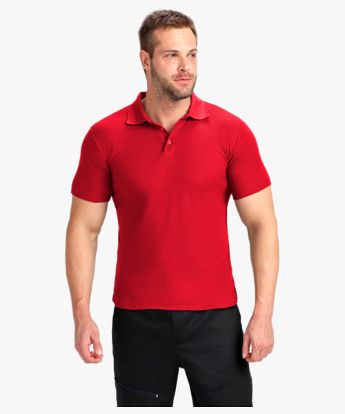 Рубашка поло ProfLineBase (тк.Пике,180), красный