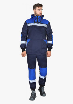 Костюм противоэнцефалитный СИРИУС-АНТИГНУС СТ куртка, брюки, темно-синий с васильковым и СОП