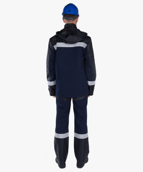 Костюм антистатический Эксперт-Ойл НМВО (тк.Смесовая,255/Оксфорд) п/к, т.синий/черный