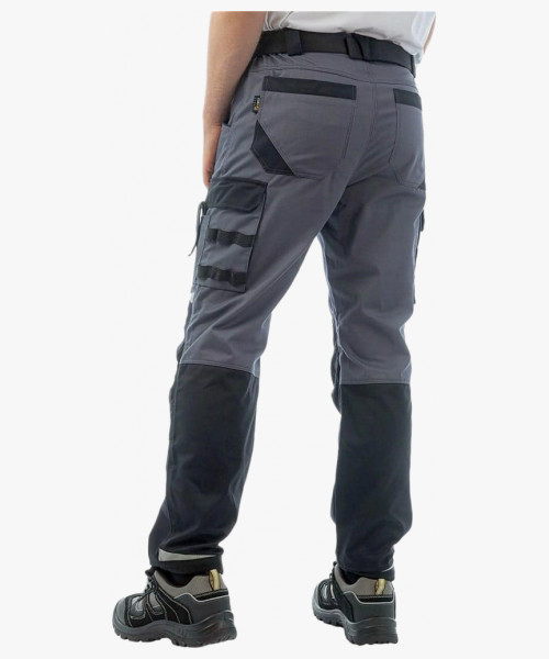 Брюки летние мужские Brodeks KS302-C, 100% хлопок, цвет графит серый, чёрный