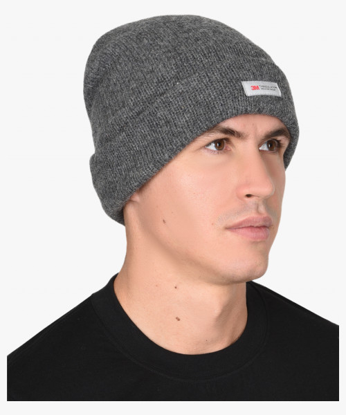 Шапка полушерстяная Иней, утеплитель Тинсулейт, цвет серый