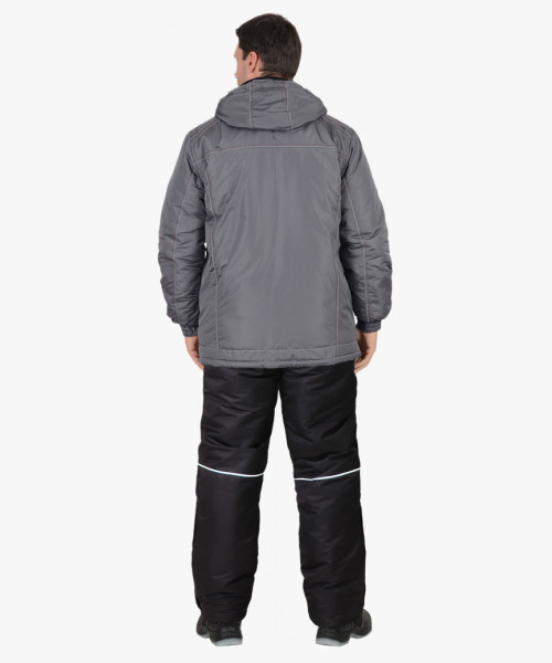 Костюм СИРИУС-АЛЕКС зимний: куртка, брюки, темно-серый, тк.Таслан