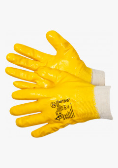 Astra LITE Перчатки с полной обливкой нитрилом жёлтого цвета