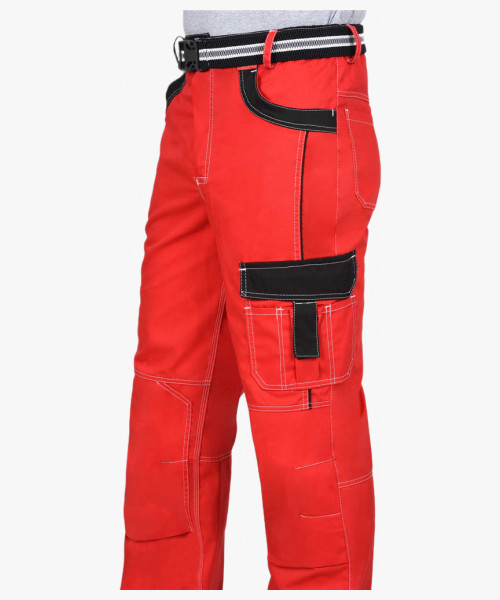 Костюм СИРИУС-ПРЕСТИЖ куртка, брюки красный с черным